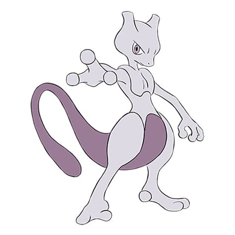 mewtwo pokemon drawing easy